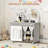 Immersive Wooden Play Kitchen with Removable Sink, Clicking Knobs & Curtained Storage, Realistic Pretend Toys, a Perfect Christmas Gift, to Keep Playroom Tidy (gray)-118677356