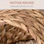 Panier pour chat brun avec rembourrage confortable, pour chatons d'intérieur, lit surélevé de 23,5 po de hauteur, coussin