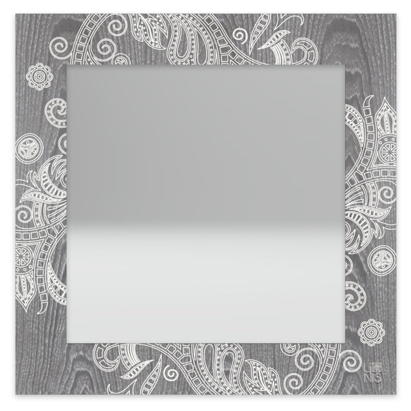 Dolcevita Flat Mirror, Dark Grey/Light Grey