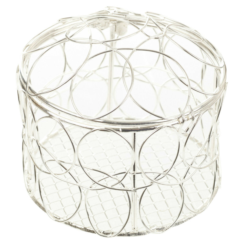 Menton Decorative Bird House, Silver