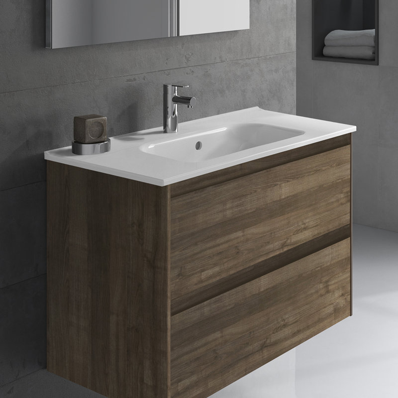 Ambra 39.6'' W Single Vanity, Matte White