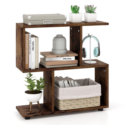 Britteney 60cm H x 60cm W Geometric Bookcase