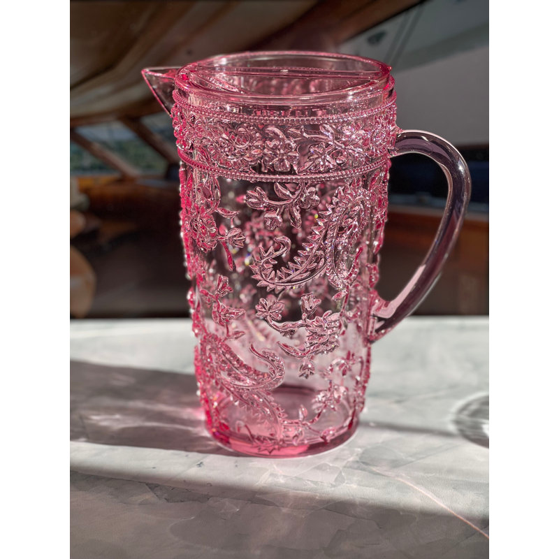 64 oz Talia Paisley Pichet, Rose