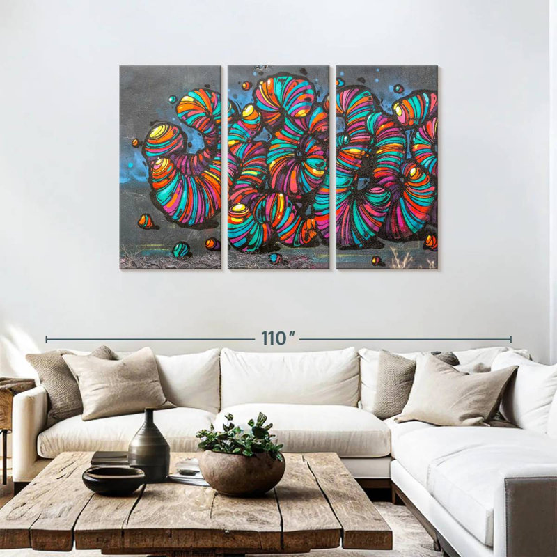 Brampt Street Worms, 48" H x 74" W