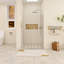 48 po X P 71 po H Porte de douche à cadre pivotant au fini chromé-120047418