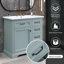 Meuble-lavabo sur pied 36 po avec lavabo en céramique-971748297