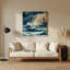 Art mural gris nautique moderne côtières-1883453608