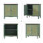 Armoire d'appoint en résine verte 33 po Folger