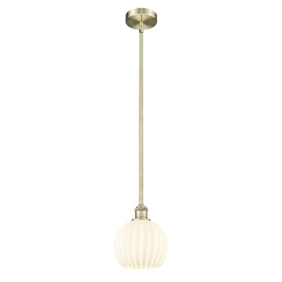 Edison Venetian 1 Light Stem Hung Pendant-616-G1217