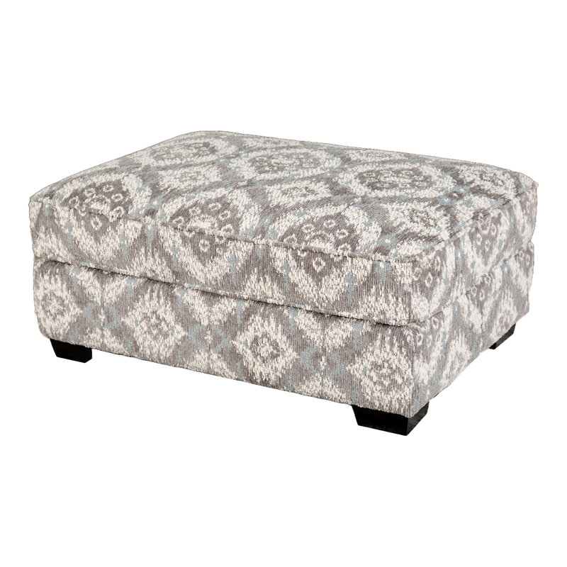 Repose-pieds Dunster, Gris / Blanc