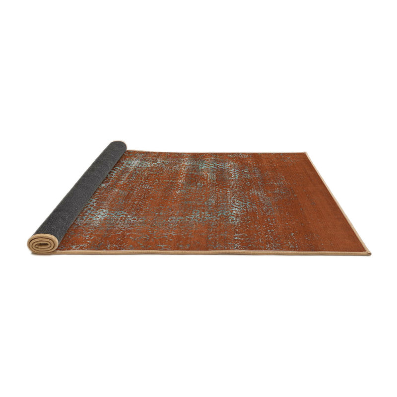 Tapis brun à motif oriental, Tapis de couloir 2 pi x 5 pi