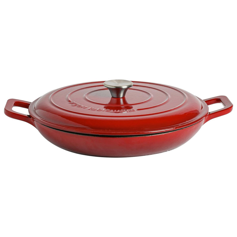 2 - Piece Non-Stick Aluminum Cookware Set, Red