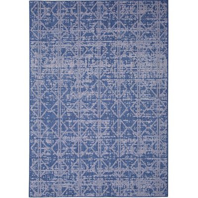 Tapis intérieur / extérieur bleu Edgefield