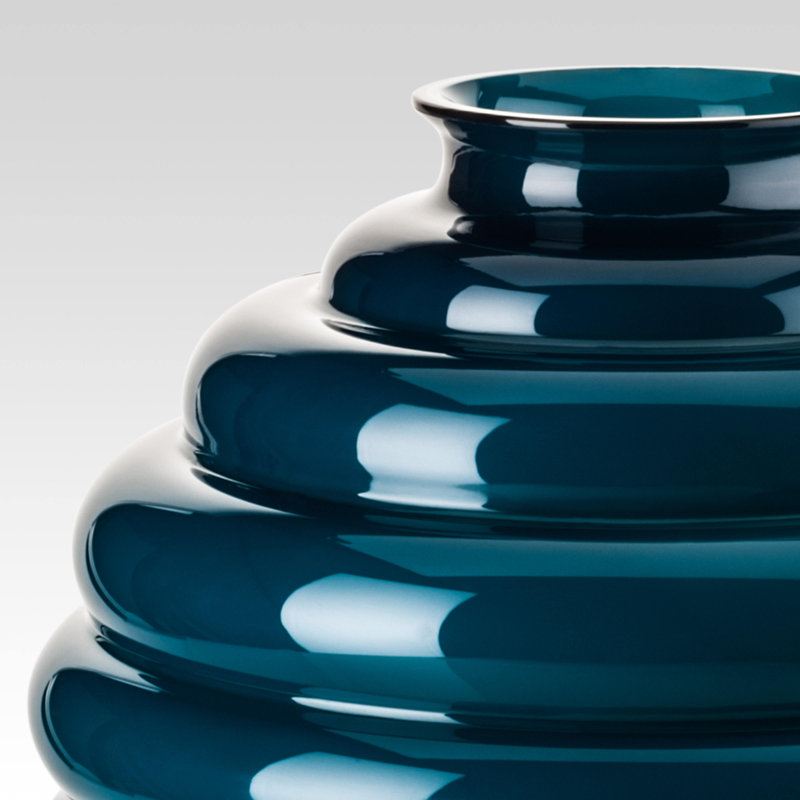Deco Vase, Horizon, 11.42" H x 10.24" W x 10.24" D