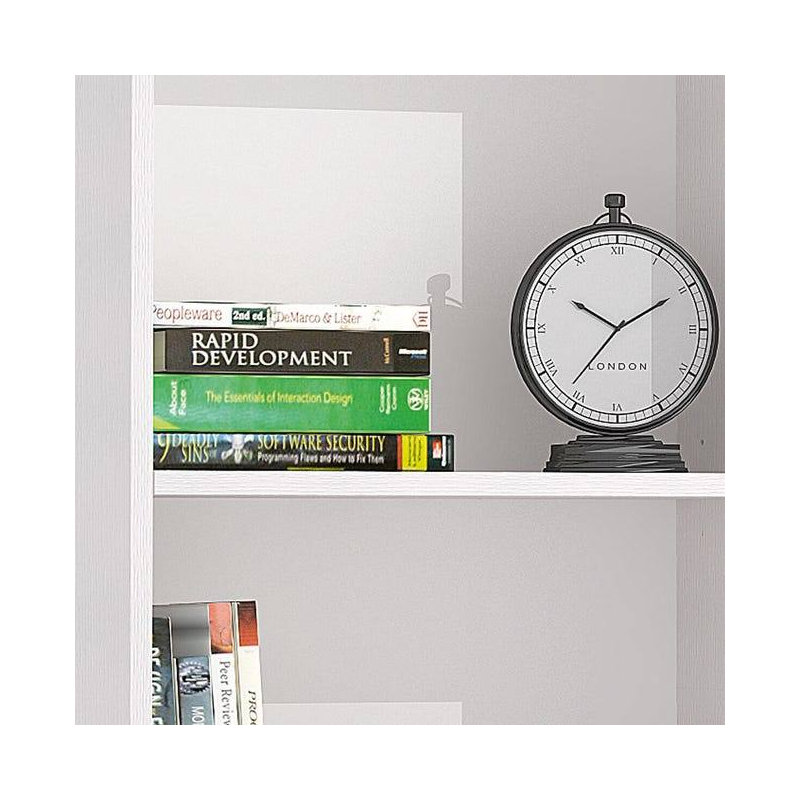 Gurteerith 130cm H x 60cm W Standard Bookcase, White