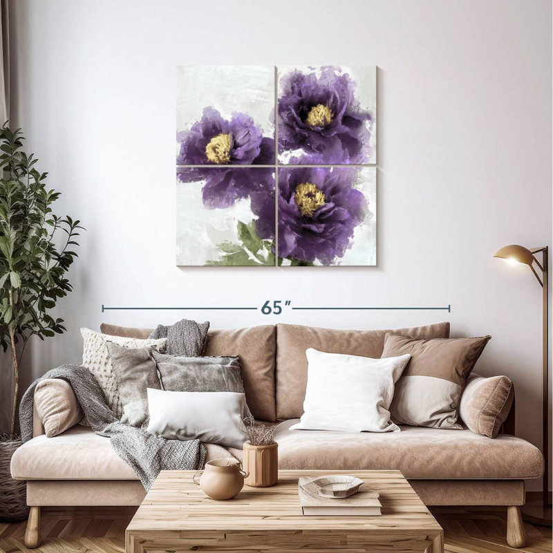 Harnek mauve en fleurs I