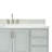 61'' Single Bathroom Vanity with Carrara Marble Top-93359270