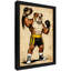 Art encadré noir Bulldog rétro encadré noir-1171743876