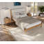 Ardin Solid Wood Bed Frame With Cream Boucle Upholstered Headboard-749093131