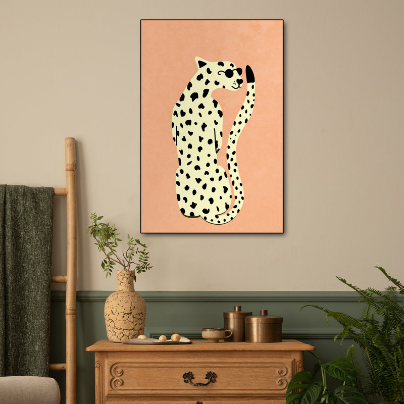 Toile en métal Stepreix - Cool guépard par Raissa Oltmanns - impression d'art mural