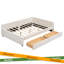 Lit plateforme en tissu d'ameublement-111461394