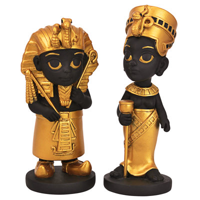 Ensemble de figurine de bout de bout 2 pièces de l’ensemble de de domaine égyptienne