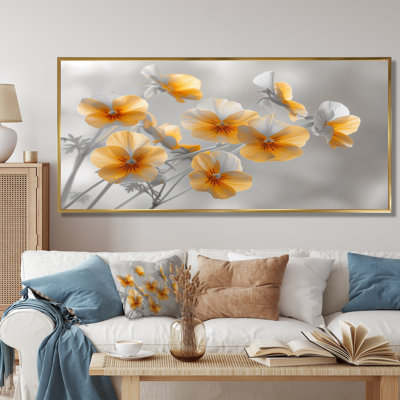 Reproduction d'art mural jaune