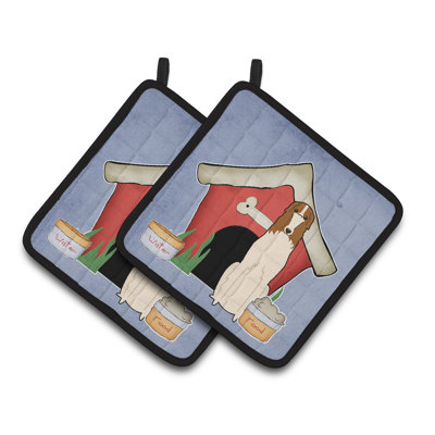 Caroline's Treasures Dog House Polyester Potholder