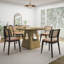 Table à dîner ronde 47 po avec plateau en bois et base de rangement 47 po-1404432624