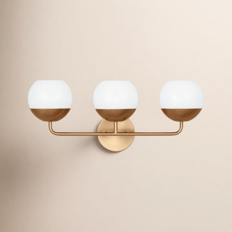 Avoca 3 - Light Dimmable Vanity Light, Satin Brass