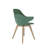 We’re it Nola Mid-Century Modern Accent Chair for Home and Office - Wood Frame, Upholstered Seat & Back, Green-1250029591