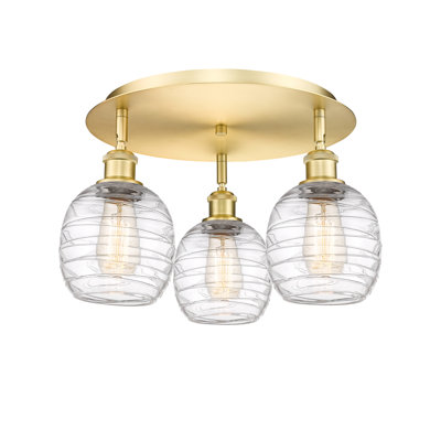 Alve Glass Semi Flush Mount