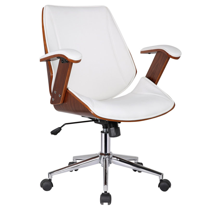 Smythe Langley Street Ergonomic Desk Chair, Flat White