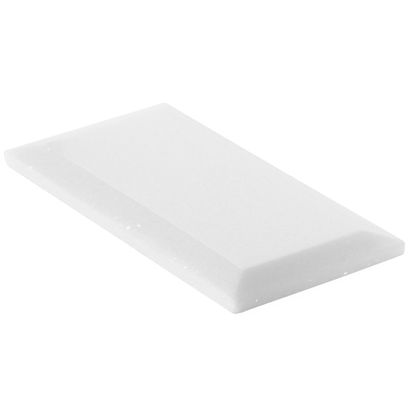 Thassos 3x6 Beveled Polished Marble Subway Tile