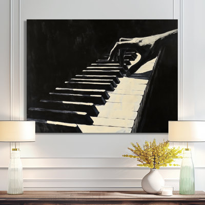 Piano Keys in Black - Musical Metal Wall Art Decor