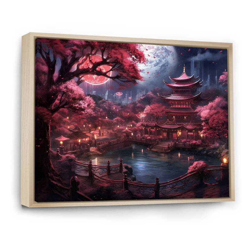 Japon, terre du Samouraï III - Japon, art mural, H 30 po x l 40 po x P 1,5 po, Cadre naturel flottant