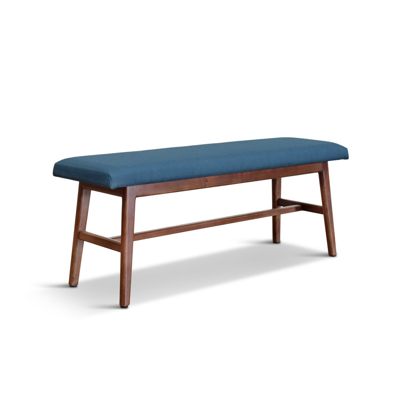 Banc en bois massif, Bleu