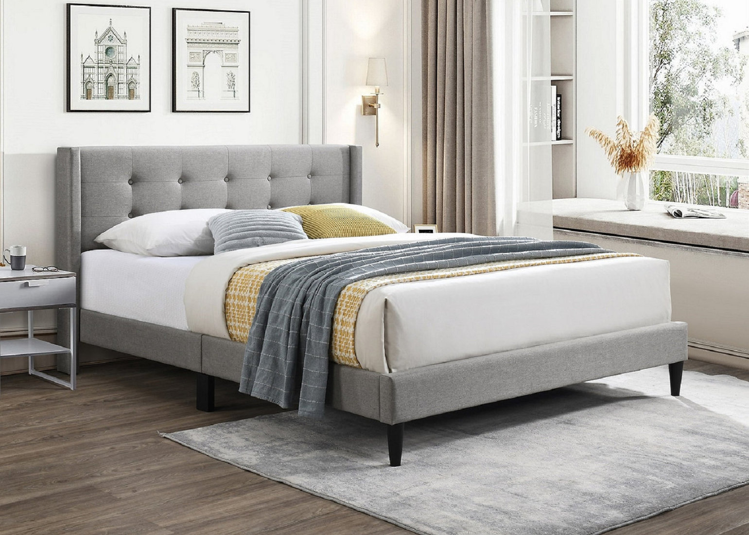 Red Barrel Studio Jeri Upholstered Platform Bed | Wayfair