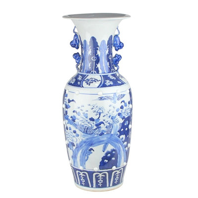 Bird Scene Vase, Extra Large
