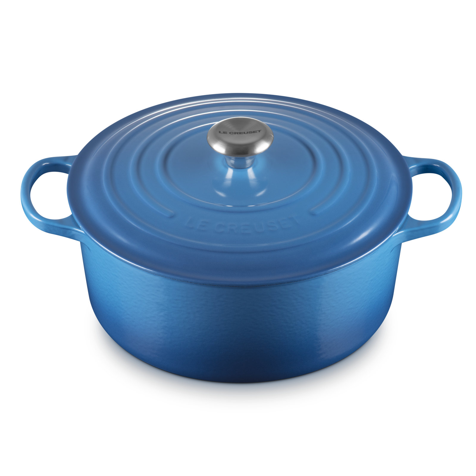 Le Creuset Signature Enameled Cast Iron Round Dutch Oven with Lid, 7.25 quarts, Marseille