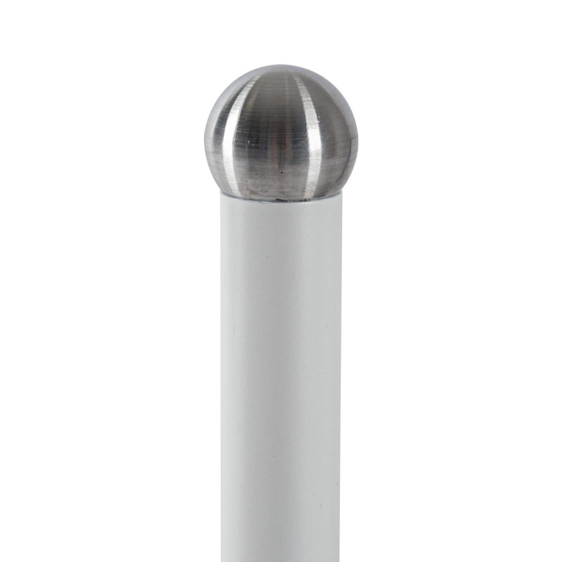 Harbour Housewares - Metal Kitchen Roll Holder, White