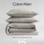Ensemble de housse de couette en flanelle de coton Calvin Klein Melange-103249133-103249134