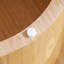Table de bout ronde en bois aggloméré de 19,49 pouces en bois aggloméré pour le salon et la chambre à coucher