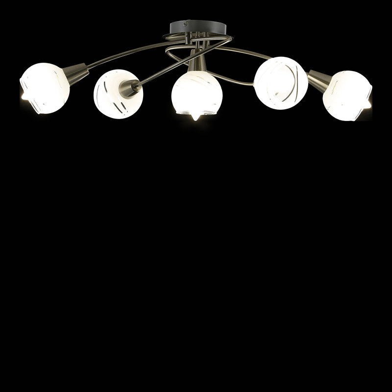 Glass Semi Flush Mount