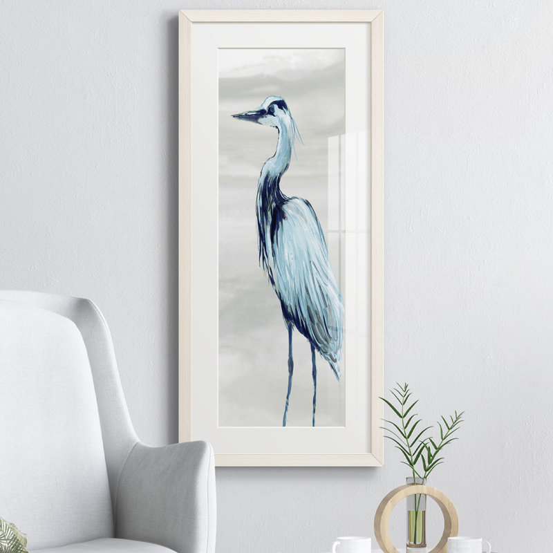 Peinture sur papier encadrée, Blanc