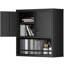 Armoire de rangement en métal avec 2 portes réglables en métal