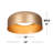 Neydi 24W Integrated LED Flush Mount Ceiling Light, Dark Gold Acrylic, Bedroom