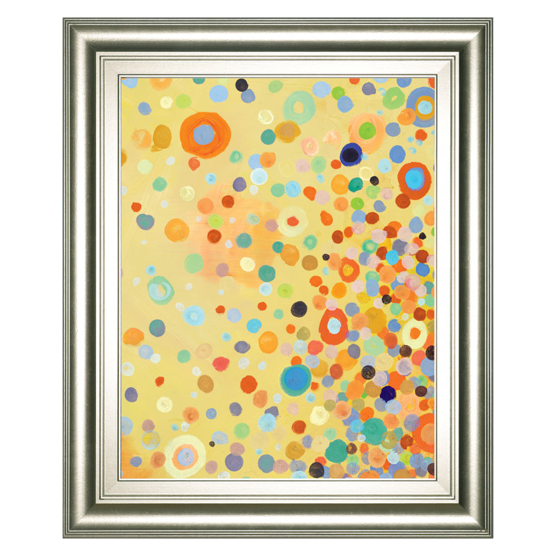 Art mural Joyful Bubble Burst - 26 po x 22 po - Cadre argenté