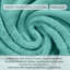 Ensemble de serviettes de bain 100% coton 100% coton zéro torsion Phoebe Home Weavers, 27 po x 54 po (2) (2 serviettes de bain), turquoise-130204292-130204293