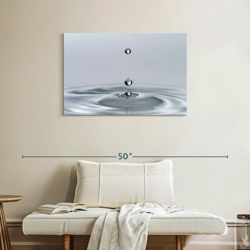 Gouttes dans l'eau, H 24 po x l 36 po